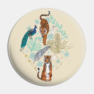 Tiger Toile Pin