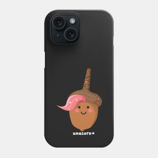 Cute Pink Unacorn (Unicorn/Acorn) Phone Case