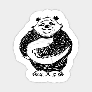 Panda Sketchy Drawing Magnet