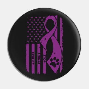 Stop Animal Cruelty Pin