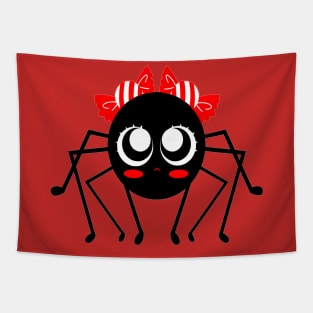 Spider Red Candy Tapestry