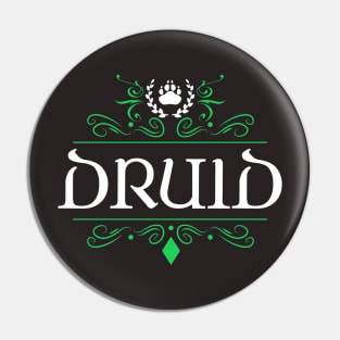 Druid Character Class Tabletop RPG Gaming Pin