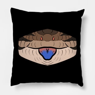 Indonesian Blue Tongue Skink Mask Pillow