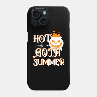 Hot Goth Summer -Horror Smiling Pumpkin Phone Case