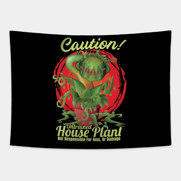 Venus Fly Trap Carnivorous Untrained House Plant Design Tapestry by Graphic Duster