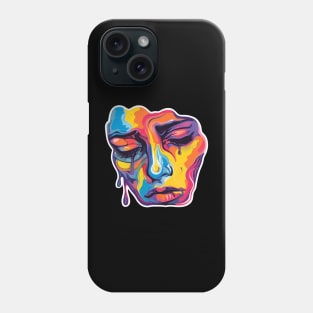 Abstract Sad Emotion Face Phone Case