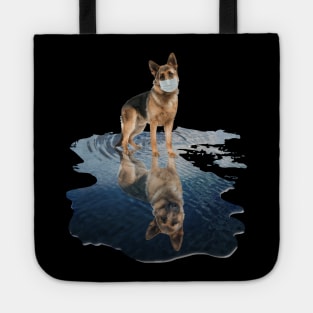 German Shepherd Dogs Lover - German Shepherd Face Mask Funny - German Shepherd T-Shirt Tote