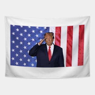 Trump - American Flag Tapestry