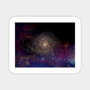 watercolor galaxy 5 Magnet