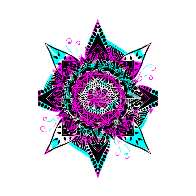 Psychedelic Mandala by BHDigitalArt