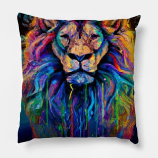 Cute Lion Drawing Pillow