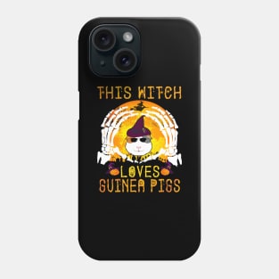This Witch Loves Guinea Pigs Halloween (125) Phone Case