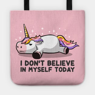 I Don’t Believe In Myself Lazy Unicorn Gift Tote