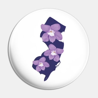 New Jersey Violet Pin