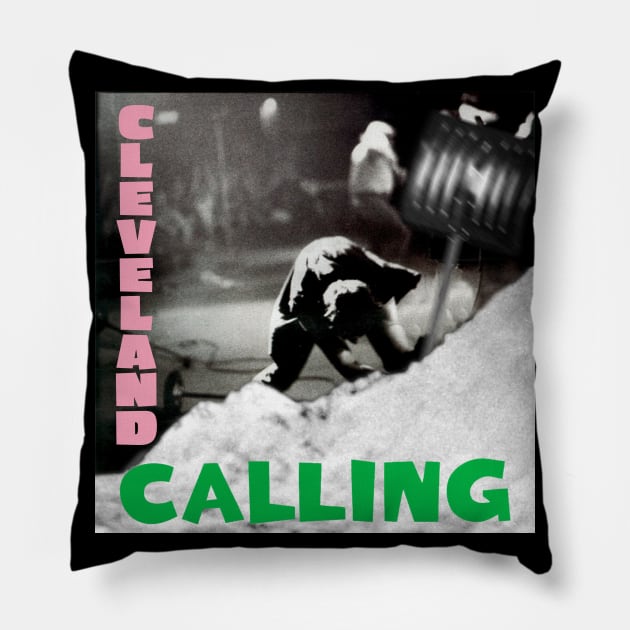 Cleveland Calling Pillow by acurwin