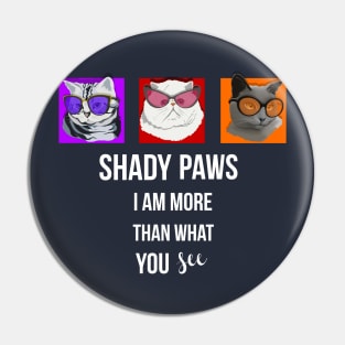 Shady Paws Cats Wearing Oversized Sunglasses Pin