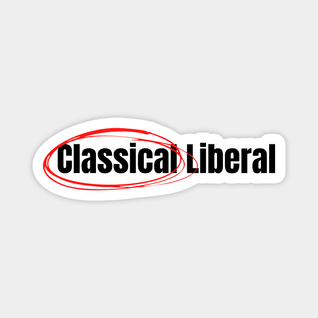 CLASSICAL Liberal Magnet by Porcupine and Gun