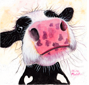 NoSeY CoW ' BeTTY BLueBeRRY ' BY SHiRLeY MacARTHuR Magnet