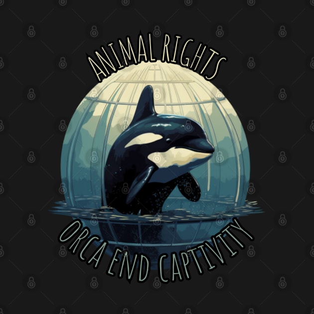 orca end captivity, animal rescuer, animal rights, gift present ideas by Pattyld