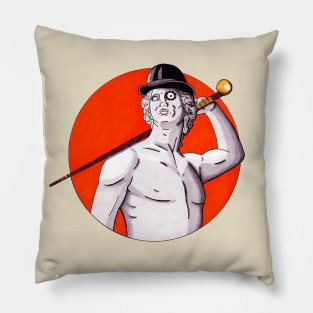 Greek Statue Orange style Pillow