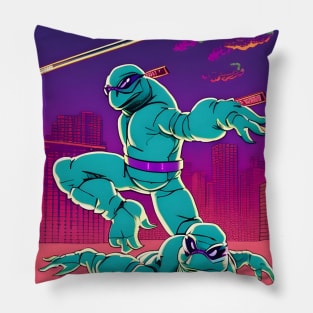 ninja turtles colorful Pillow