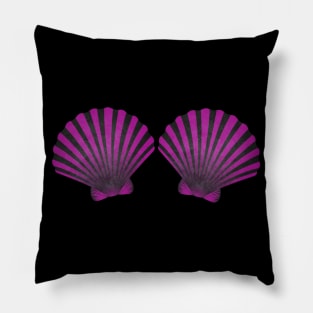 Purple Violet Mermaid Shell Bra - Mermaid Sea Shell Bra Costume Tops Pillow