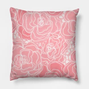 Pink Floral Pillow