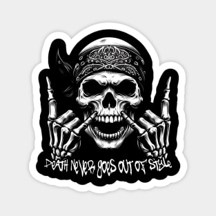 Skull n' Style: Bandana Bones Magnet