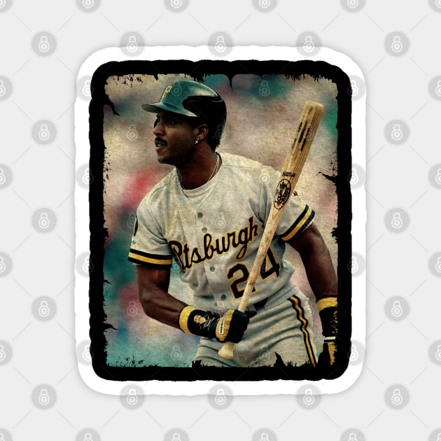 Barry Bonds in Pittsburgh Pirates Magnet by PESTA PORA