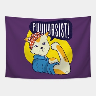 Stop Pursist Cat - Feminism Women Tapestry