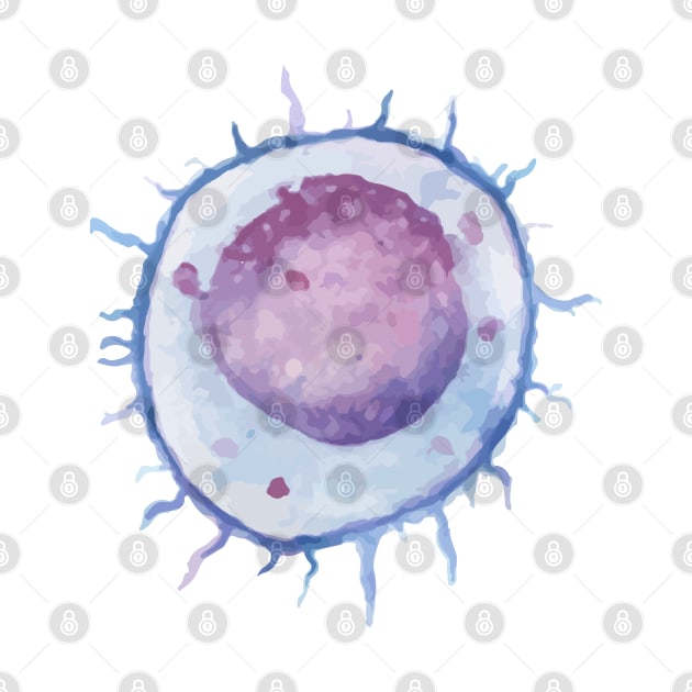 T cell WBC white blood cell by labstud