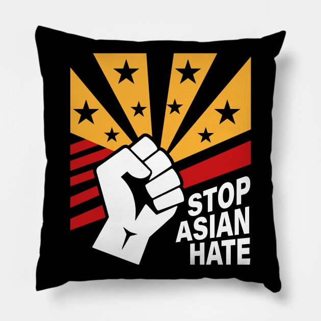 Crimes asian community supporter Stop Asian Hate Pillow by star trek fanart and more