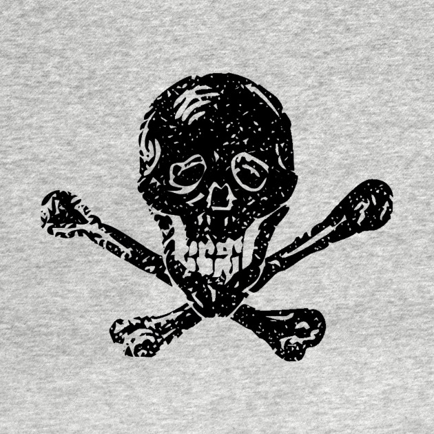 Discover Vintage Skull and Bones - Skull and Cross Bones - Crossed Bones Vintage Rustic Gothic Punk - Skull And Crossbones - T-Shirt