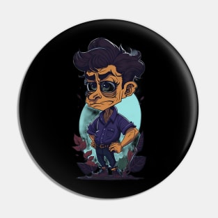 I Think You Should Leave Caricature Art Pin