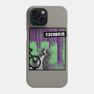 Cycopath Is Singletrack -green/magenta Phone Case