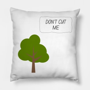 Tree conversation save tree Pillow