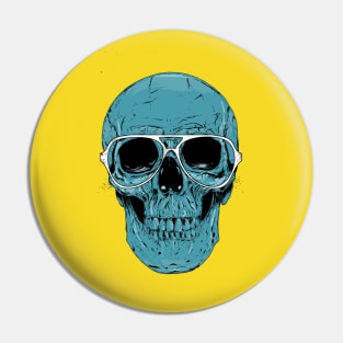 Blue skull II Pin