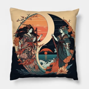 Izanagi & Izanami: Ukiyo-Anime Fusion Pillow