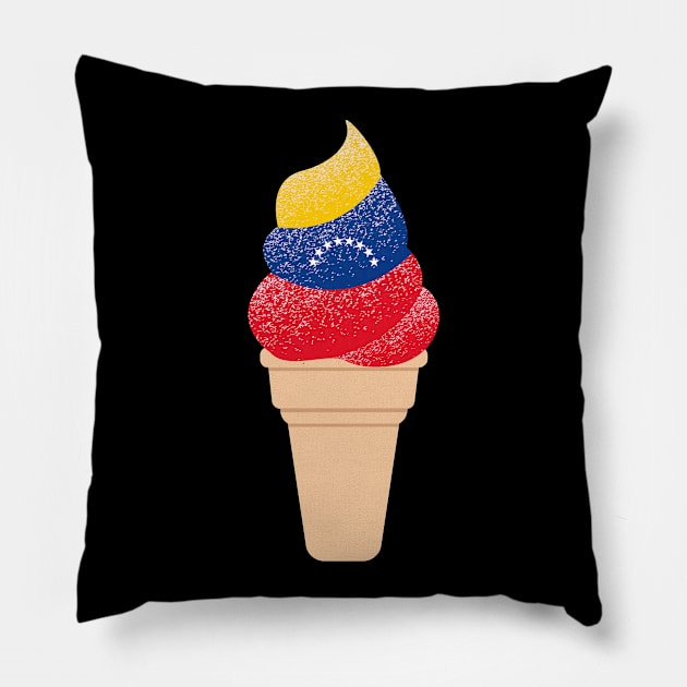 Venezuelan Flag Ice Cream Pillow by sqwear