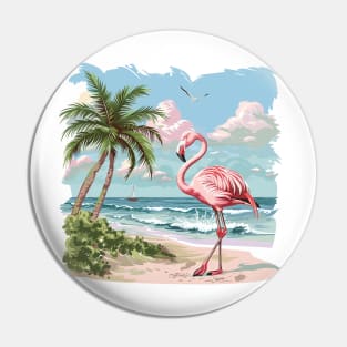 Flamingo Lovers Summer Vibes Pin