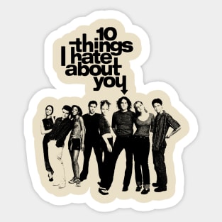 10 Things I Hate About You Stickers 