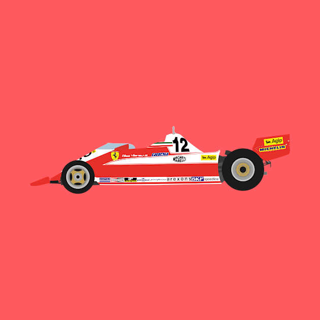 Ferrari 312T3 Gilles Villeneuve by s.elaaboudi@gmail.com