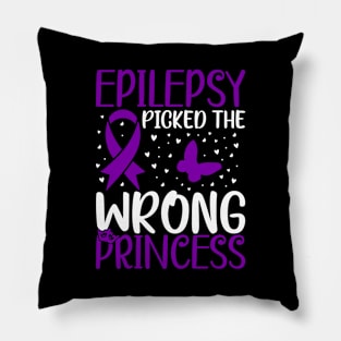 Epilepsy Awareness Epilepsy Picked The Wrong Princess Pillow