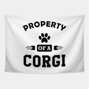 Corgi Dog - Property of a corgi Tapestry