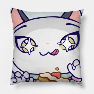 Space Cat and cake Pillow