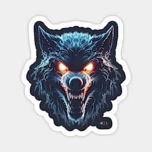 Glowing Wolf and Fangs by focusln Magnet