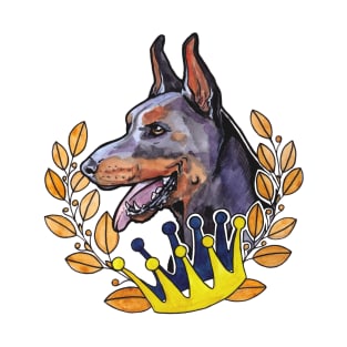 hand watercolour drawing "Royal Doberman" T-Shirt