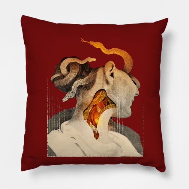 Medusa Pillow by AlexEckmanLawn