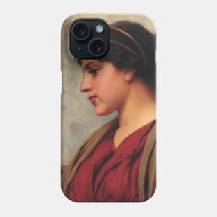 A Classical Beauty, Far-away Thoughts by John William Godward Phone Case