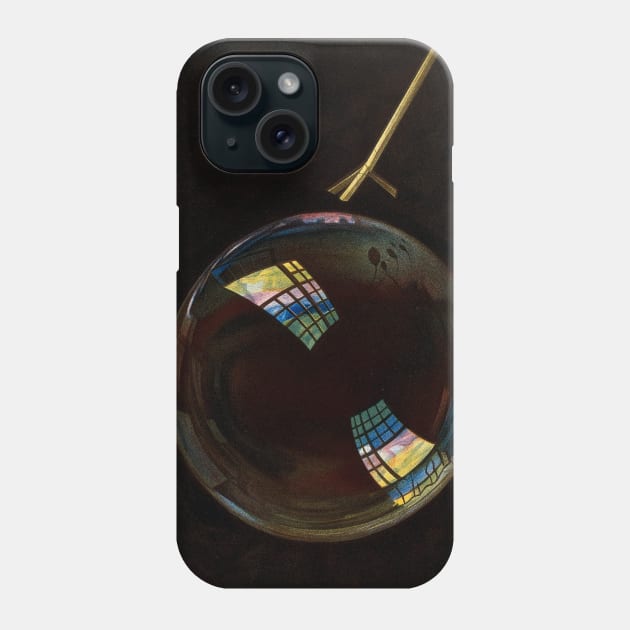 Optics - A Soap Bubble Exhibiting Interference Colours by Blaise Alexandre Desgoffe Phone Case by Classic Art Stall
